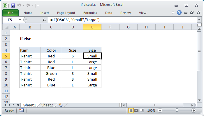 excel-if-else